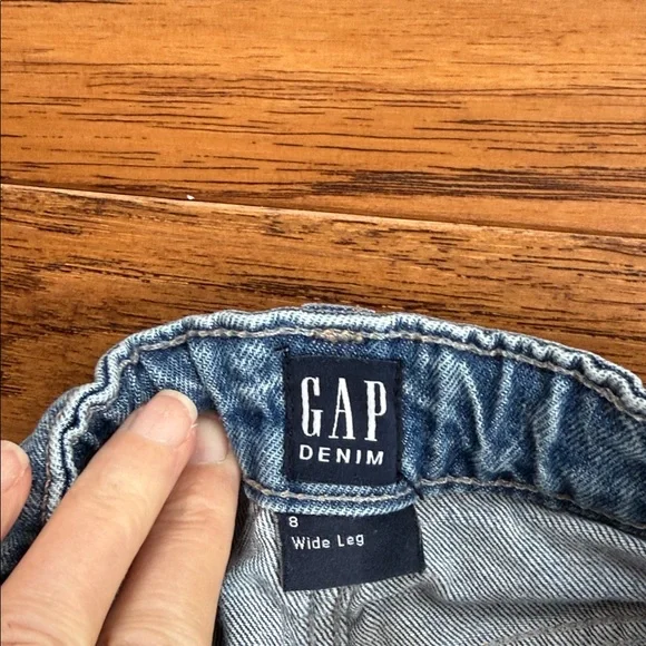 GAP Denim Wide Leg JeansGirls - Classic Blue - Picture 2 of 5